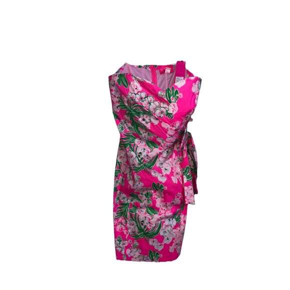 NWT! Lilly Pulitzer Multicolor Floral Stella Strapless Stress Bow Dress Sz 8 - Picture 8 of 16